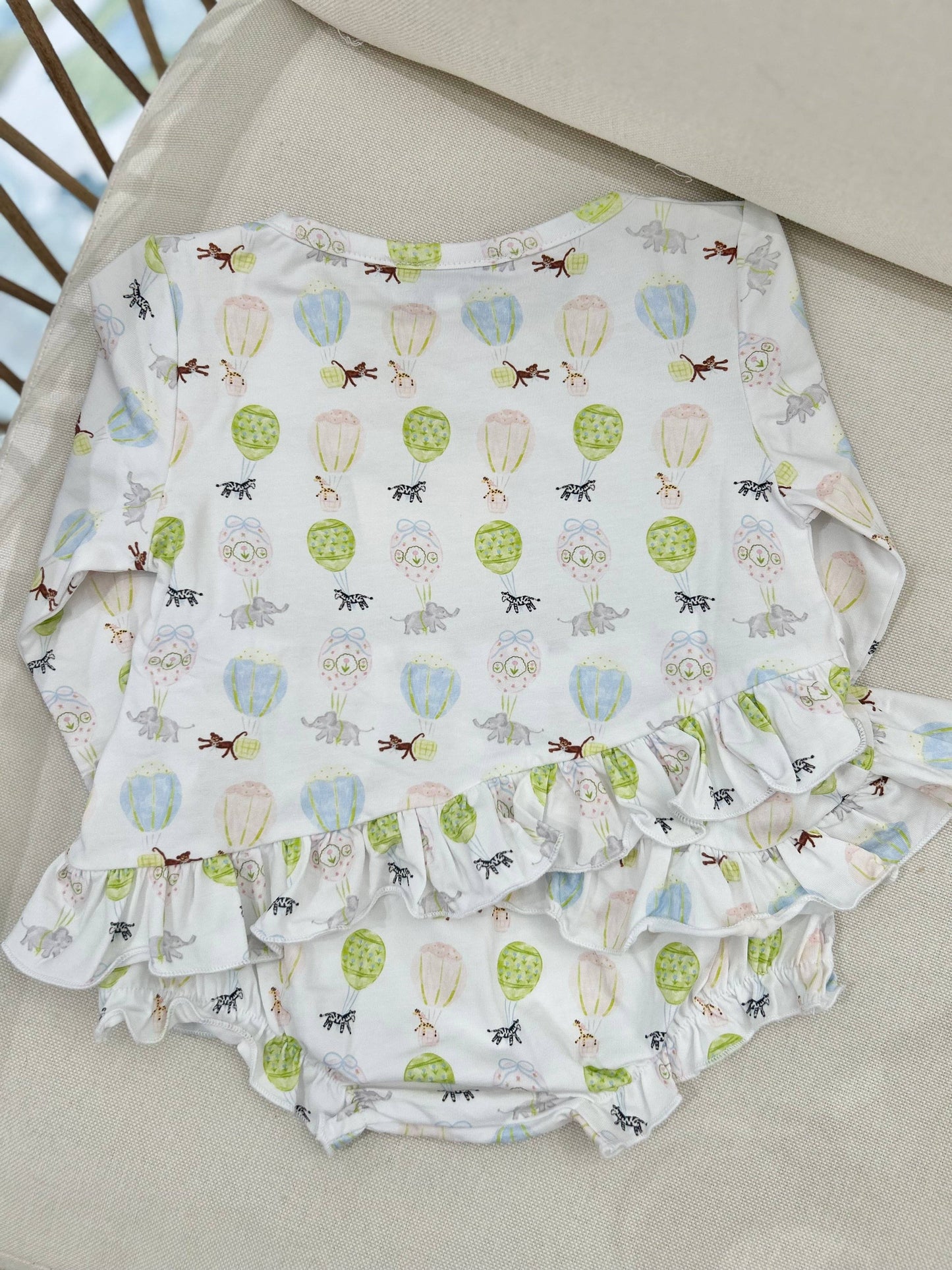 Soaring Safari Pals Knit Girls Diaper Set