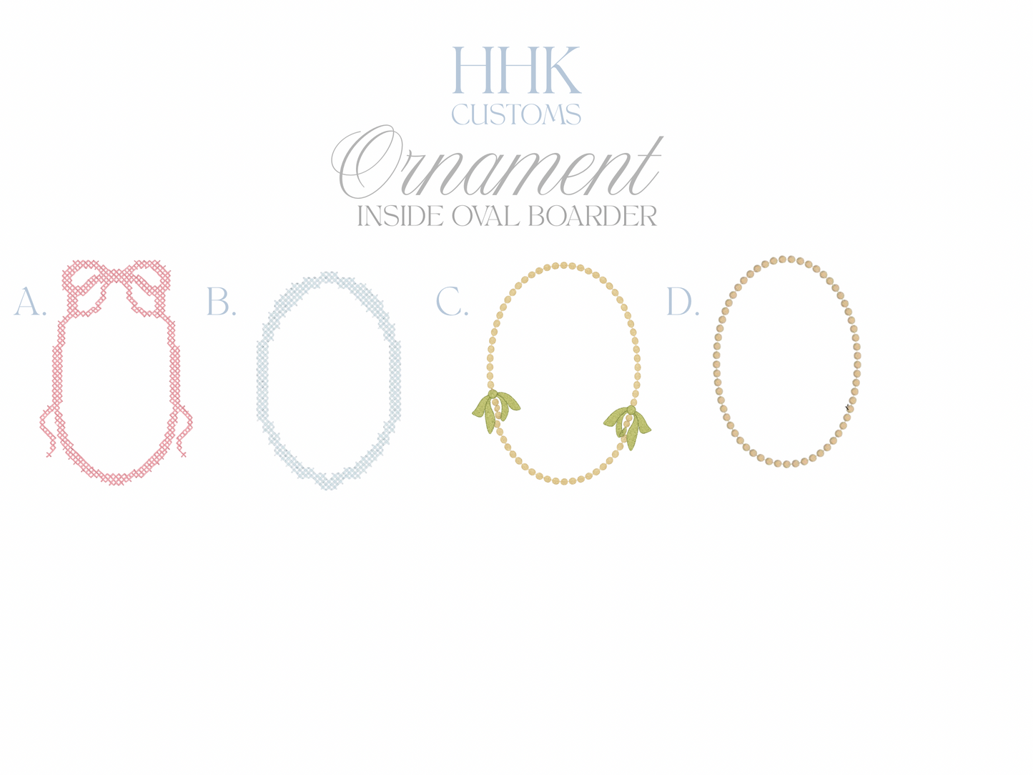 HHK Custom Heirloom Christmas Ornament