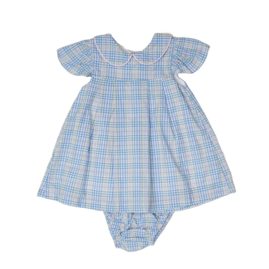 Fallon Spring Plaid Bloomer Set