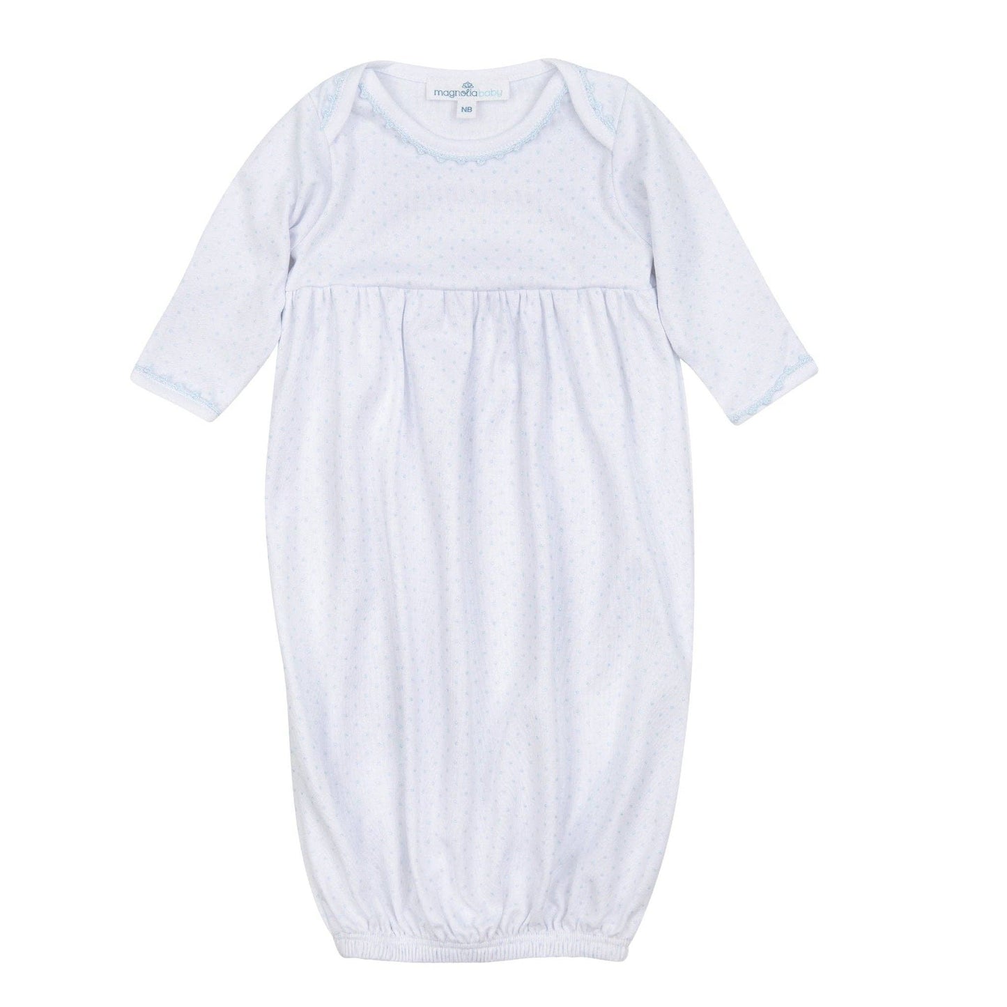 Little Love Gathered Gown - Light Blue