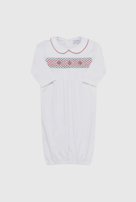 Christmas Smocked Gown