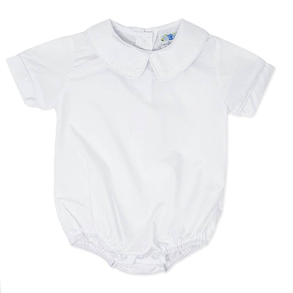 Boys Short Sleeve Peter Pan Collar Bodysuit