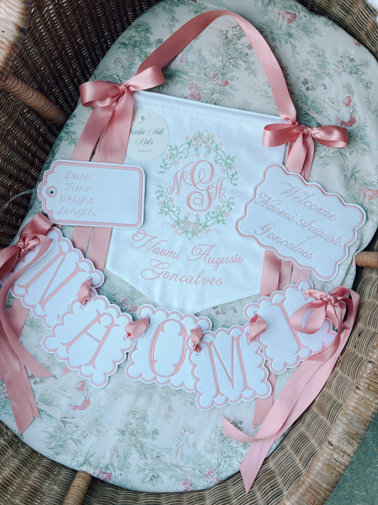 Bassinet Name Banner