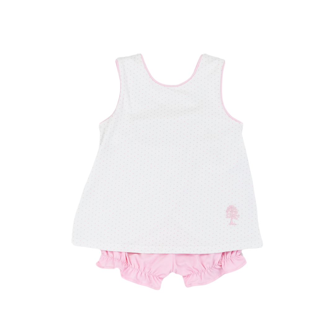 Classic Pink Dot Swing Back Set